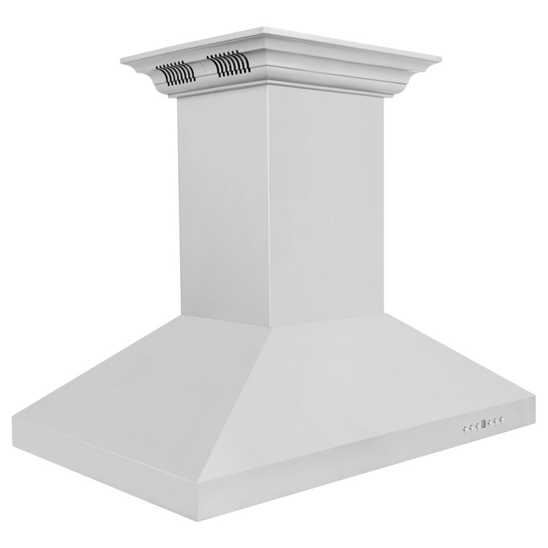 Hotte de cuisine ZLINE CrownSound ™ à conduit en acier inoxydable avec haut-parleurs Bluetooth intégrés, 36"
