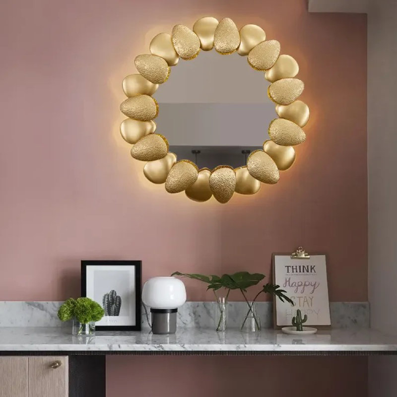 Mirrors Metal Wall Mirror, 47.25" x 23.5"