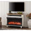 Meuble télé 3 faces pour foyer de campagne | Foyer électrique 37,4 po Highboy | Console multimédia avec rangement-729694028