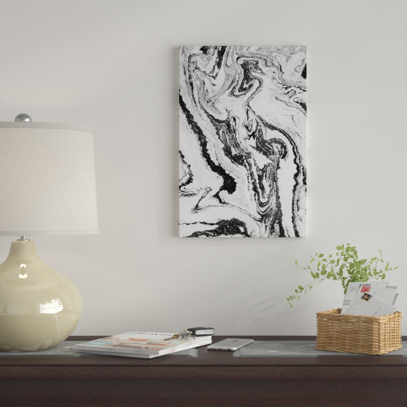 Marbre n ° 2 par Melissa Selmin - reproduction sur toile tendue sur châssis, H 40 po x l 26 po x P 1,5 po, Pas de tapis