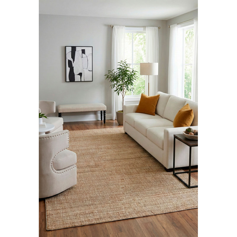 Wabi Sabi Rectangle Area Rug in Natural/Ivory, Rectangle 10' x 14'