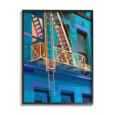 " Urban City Architecture Building " by Noah Bay Painting Print