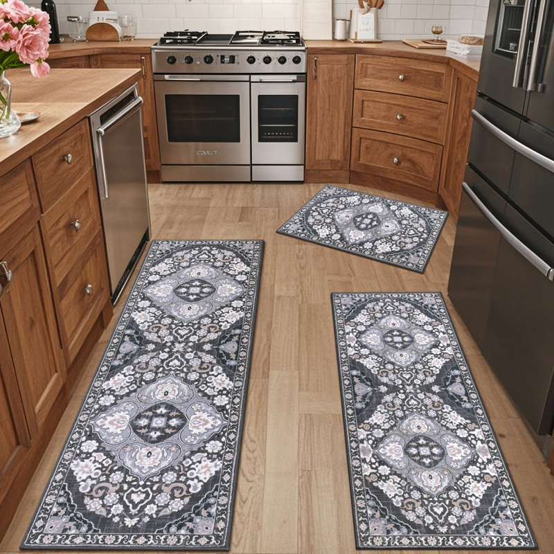 Non-skid Kitchen Mat, Grey