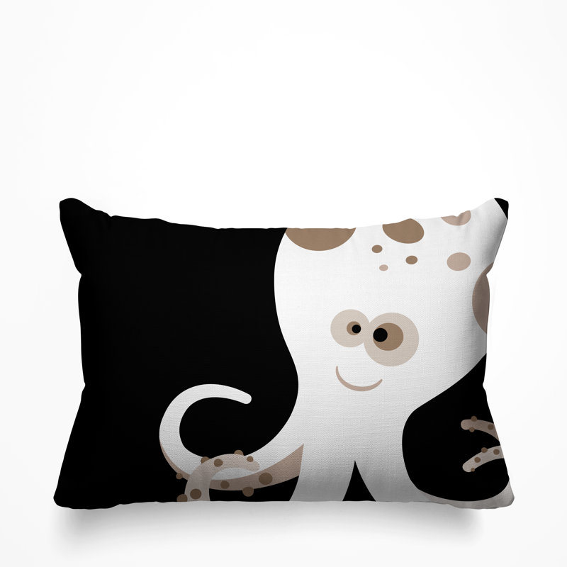 Coussin décoratif Octavious, Noir