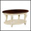 Table basse ovale en bois de 42 po pour le salon-456763632