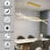 Modern Fishbone LED Pendant Light Adjustable Height & Color Temperature