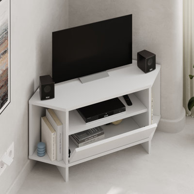 Viva Corner TV Stand Modern Storage Unit for TVs up to 34 inches