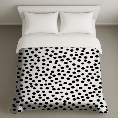 Housse de couette à pois rétro