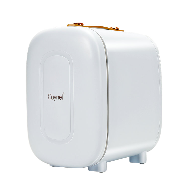 Caynel 5L Portable Retro Mini Fridge 6-can Mini Refrigerator