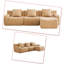 Canapé modulaire rembourré 3 places avec repose-pieds-1327558403-1327558415