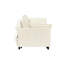Lit escamotable en velours, coussins confortables, pour chambres d'amis, lit de salon convertible 3 en 1 beige, rembourrage en éponge, pieds en métal, 2-2029413577