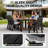 All-Weather Outdoor Waterproof Dining Sets - Rust-Resistant Modern Outdoor Dining Sets For Outside Backyard/Garden/Pool/Porch/Deck 2-Table 8-Chairs-128792181