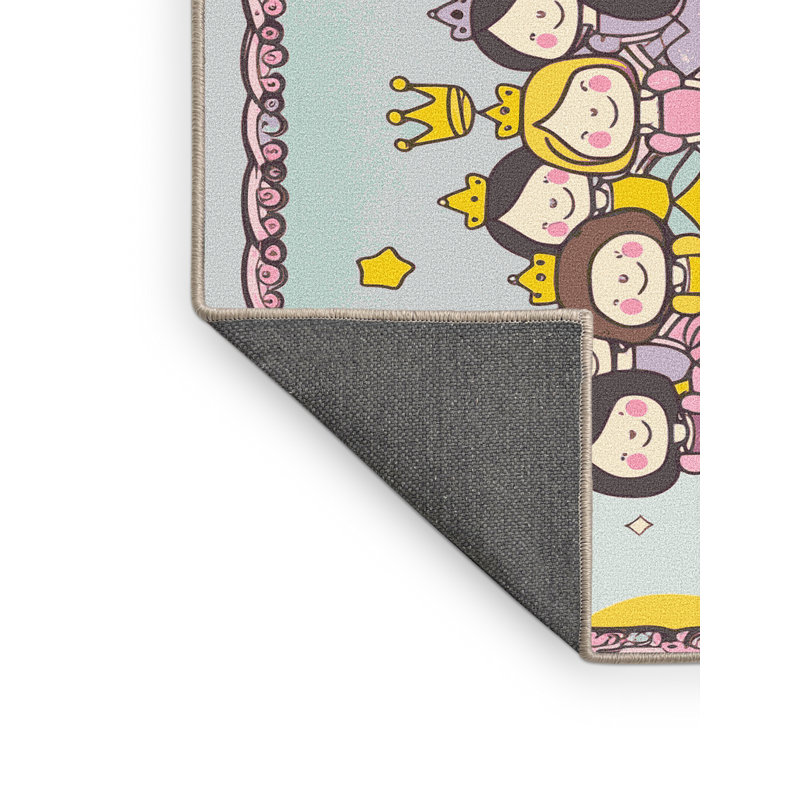 East Urban Home Fairy Tale Fantasy Rug, Rectangle 7 pi x 9 pi