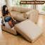 Chenille de chameau moderne avec 2 rangements, cylindrique pour le confort, rangement caché et flexibilité modulaire