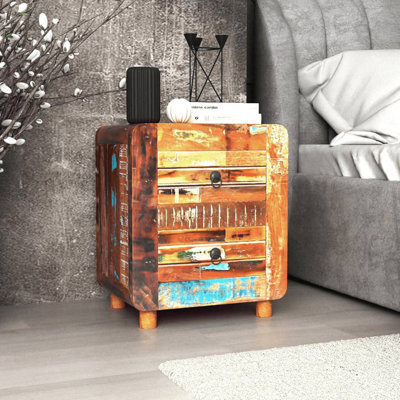 Night Cabinet Solid Reclaimed Wood 16.9" x 13" x 20"