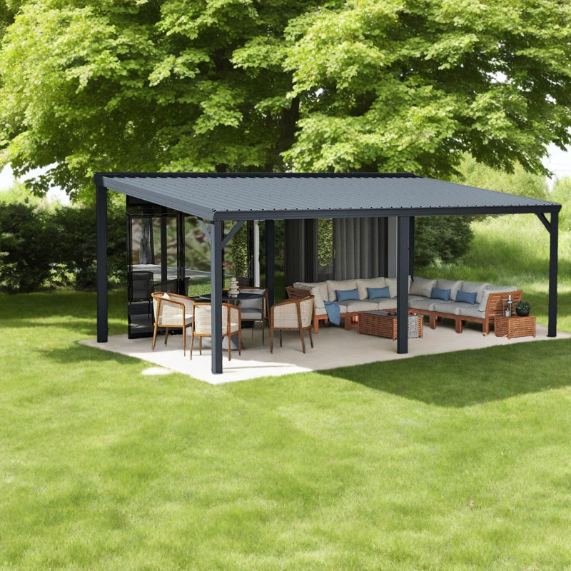 Spacious Canopies & Gazebos(must Include Frame) Steel Modern Backyard