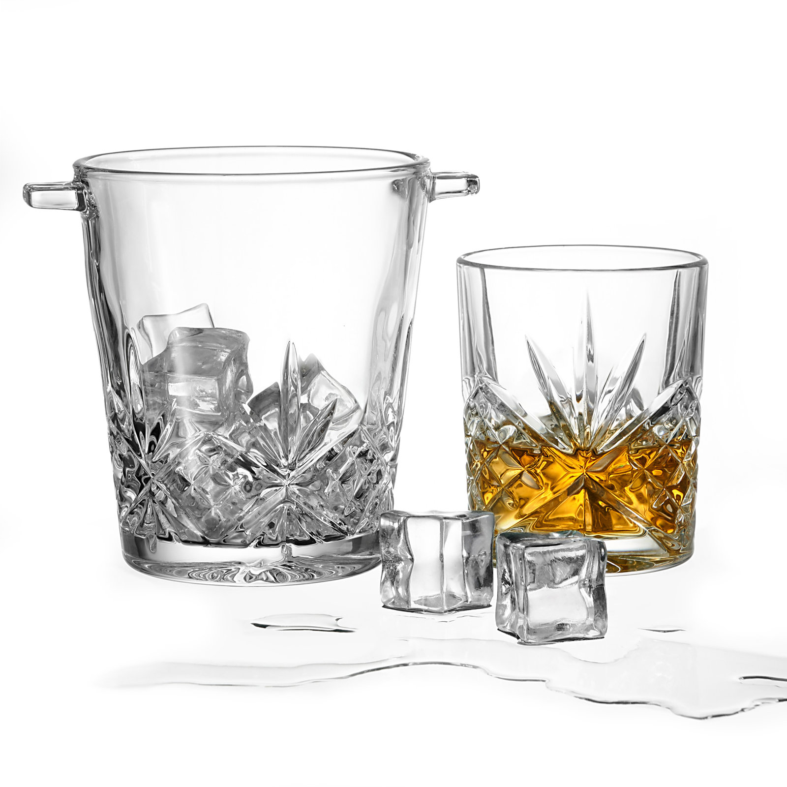 Dublin Crystal One Bottle Ice Bucket oz