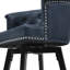 Tabouret de comptoir pivotant rembourré avec structure en métal-1927740137