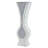 Tall Floor Vase Silver Crushed Diamond Vase With Mirrored Glass Modern Glam Decor Faux Flower Vase