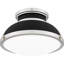 Denisha 2-Light Matte Black Flush Mount Light