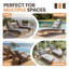Chaise longue avec coussin amovible-125311038
