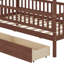 Lit en bois avec deux tiroirs-972733560