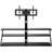 Height Adjustable Universal Swivel Glass Floor Media Storage Stand