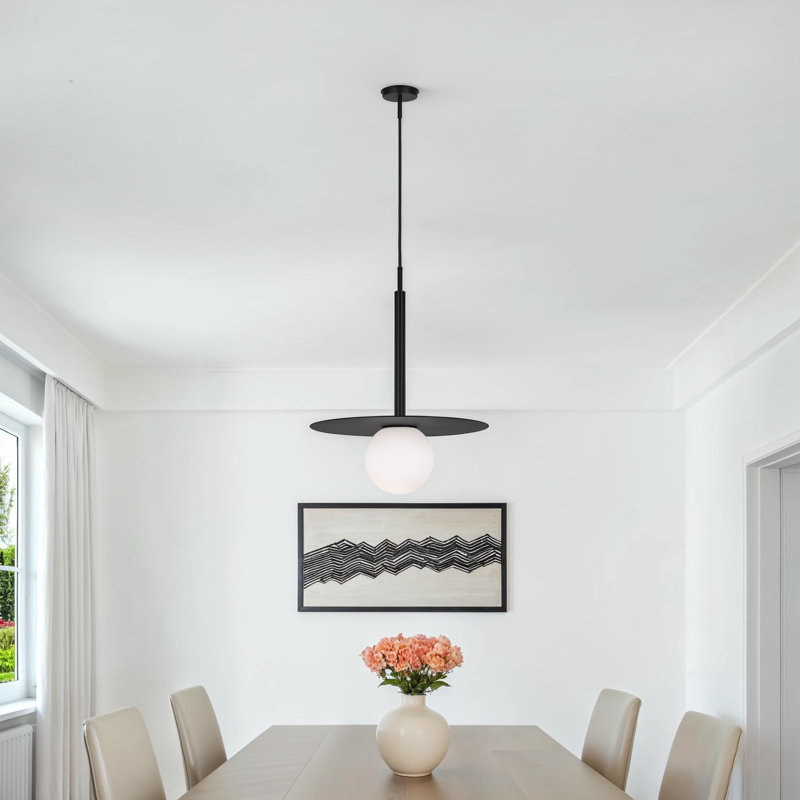 1 - Light Sphere Pendant, Midnight Black