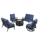 Pailynn Outdoor 6 - Piece Conversation Set