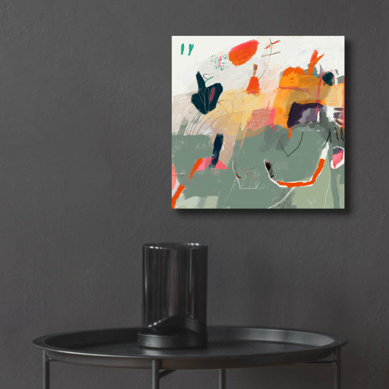 Art mural en verre Wrought Studio ™ «Early Spring» par Design Fabrikken, H 12 po x l 12 po x P 0,13 po