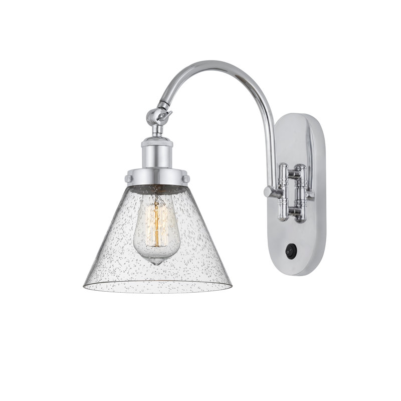 Shauna Swing Arm Sconce, Polished Chrome, No Bulb Included