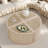 4 Pieces Round To Square Block Modular Coffee Table With Natural Rattan And 2 Tiers