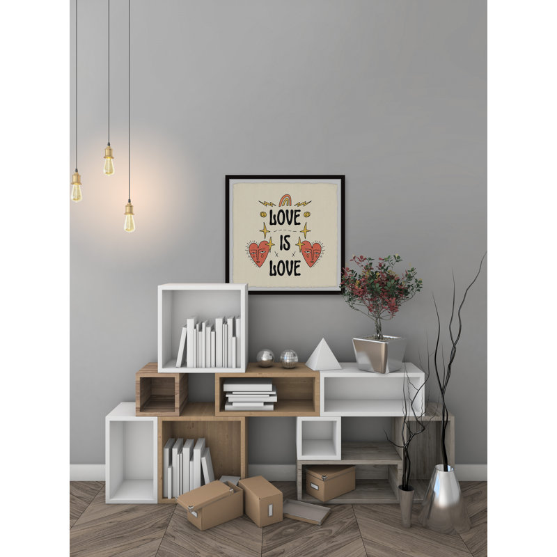 Love Is Everything - Single Picture Frame Painting, 61cm H x 61cm W x 3.81cm D