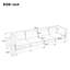 Canapé modulaire convertible 4 pièces Brisia-363168005