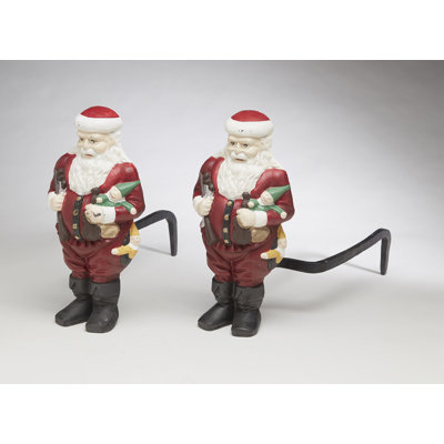 Figurine andirons père noël