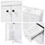 Meuble-lavabo double 60 po avec lavabo en résine 60 po et 3 tiroirs (blanc)