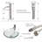 Aidey 72’’ Double Bathroom Vanity Set with Vessel Sink, Manufactured Wood Top, Faucet, Drain-1905536236-1905536237