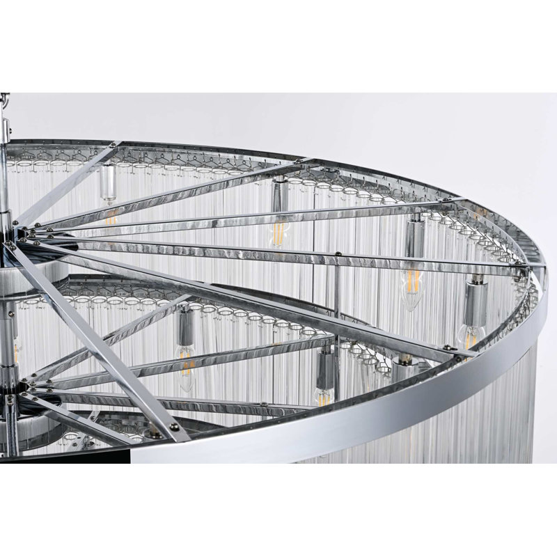 Lustre Harlow de 48 po en chrome, Chrome chrome