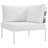 Harmony 5-piece Outdoor Patio Aluminum Sectional Sofa Set-229098348