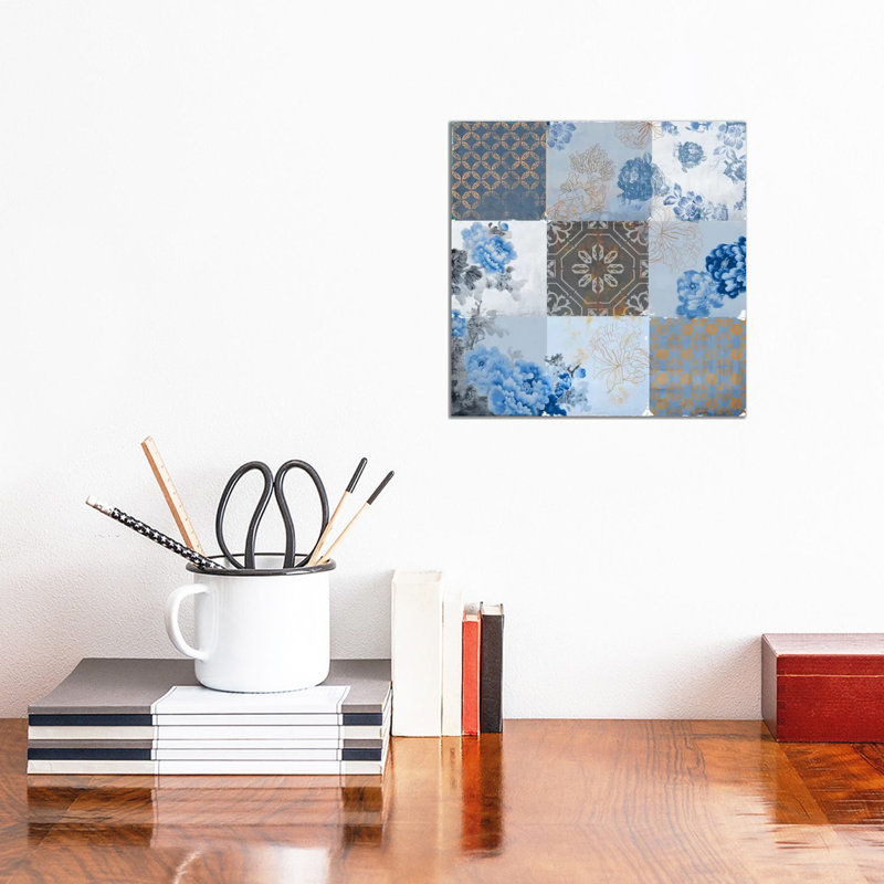 Deft Blue - Wrapped Canvas Painting, 30.48 cm H x 30.48 cm W