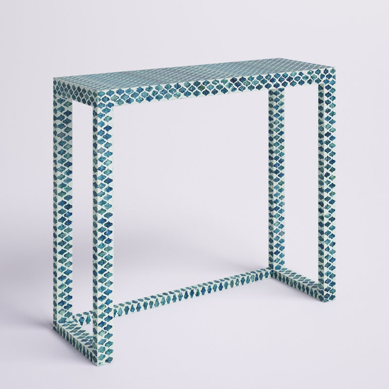 35.5'' Console Table, Blue