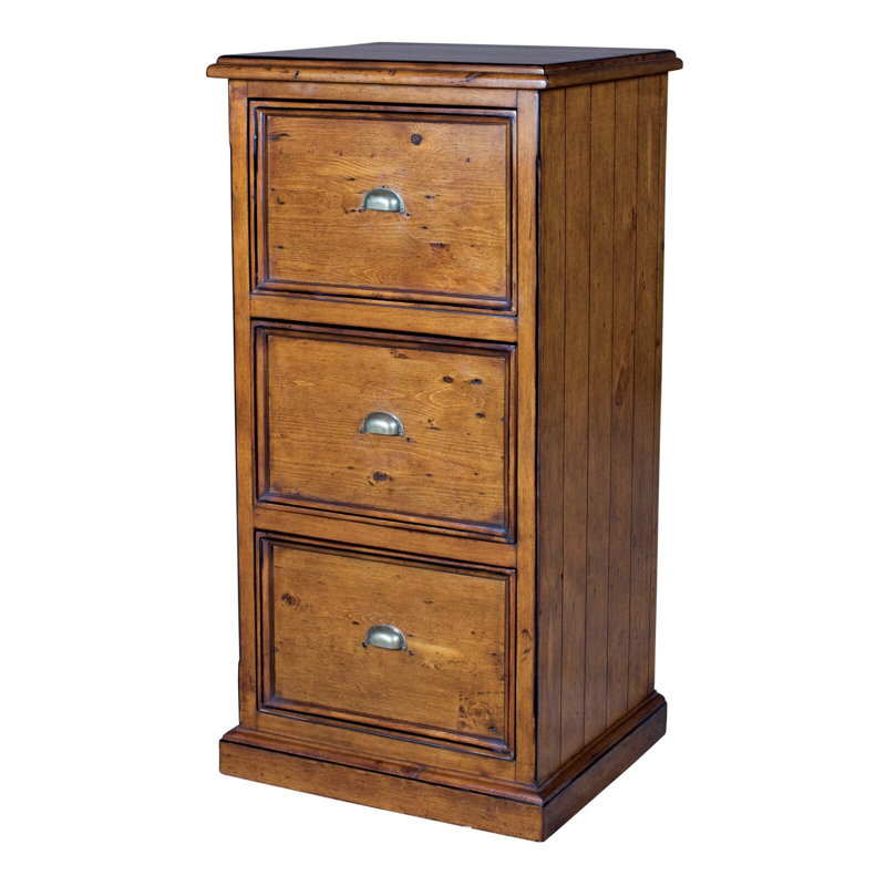 Lifestyle 23'' Wide 3 -Drawer Solid Wood File Cabinet