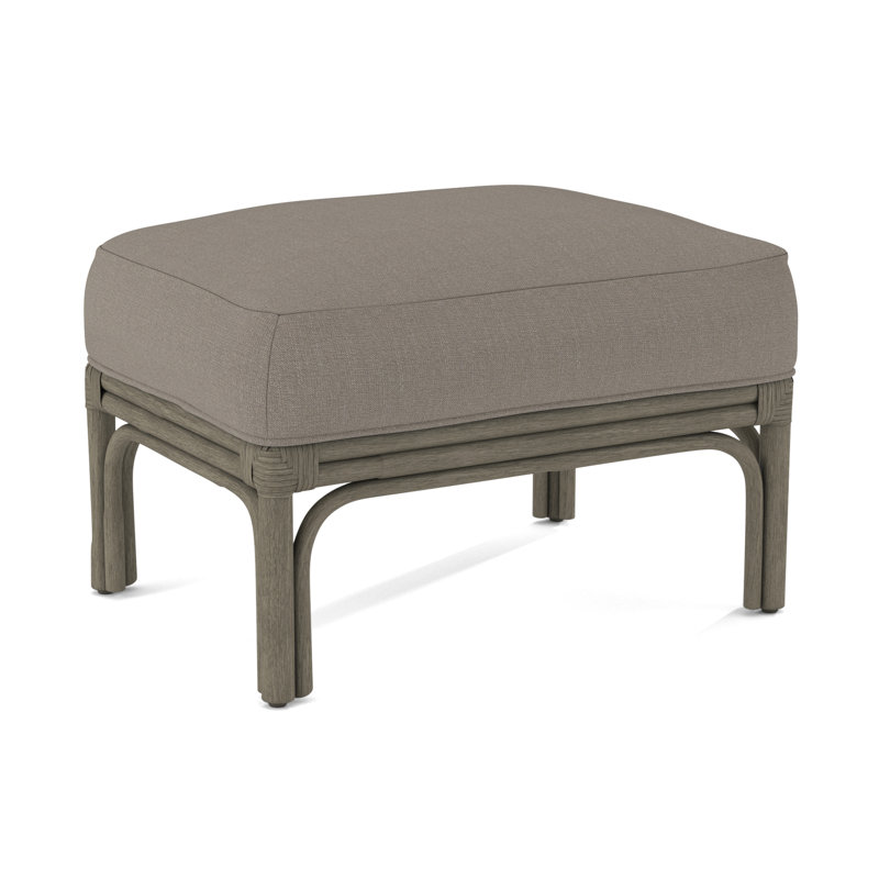 Repose-pieds rectangulaire 26 po Boca, Foyer de pierre, Performance de Crypton en pierre; 0884-83