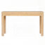 Console rustique avec coins arrondis et 3 tiroirs (chêne clair)-283701364
