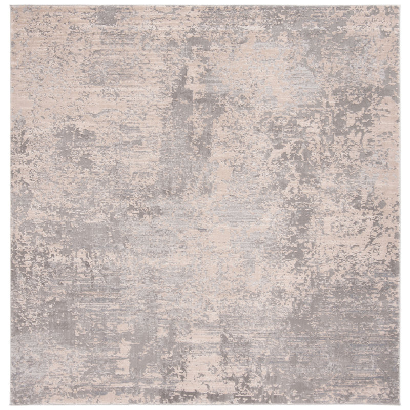 Keyra Performance Abstract Rug, Square 6'7"