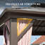 12 pi. L 10 pi. D Pavillon de jardin en aluminium
