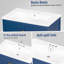 Meuble-lavabo bleu 30 po avec lavabo simple et armoire encastrée Combo-1192649305