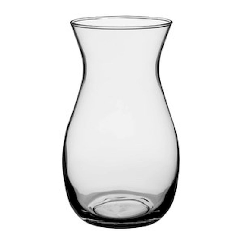 Hassaan Glass Table Vase, Clear