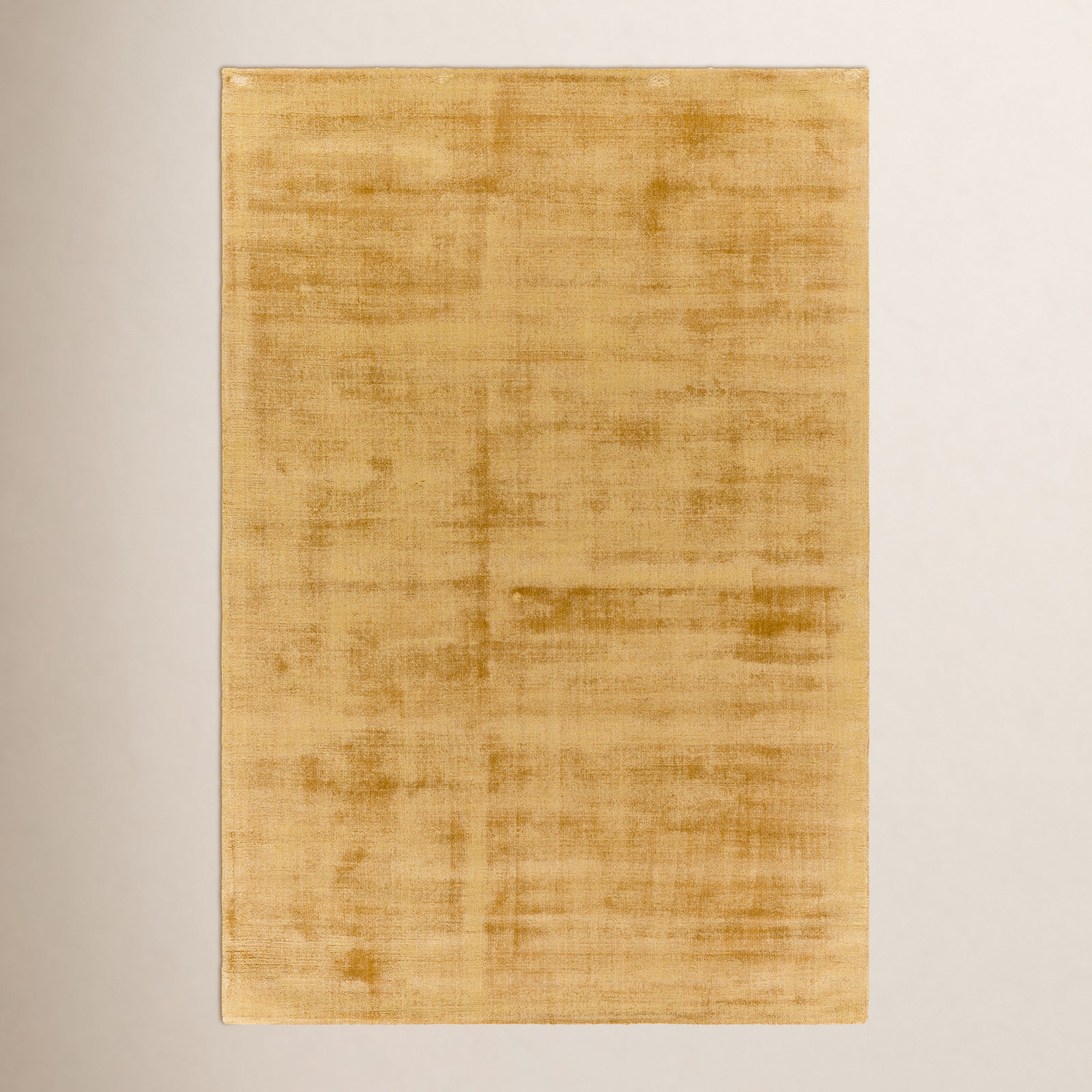 Fennel Hand Loomed Viscose Yellow Rug, Rectangle 10' x 14'