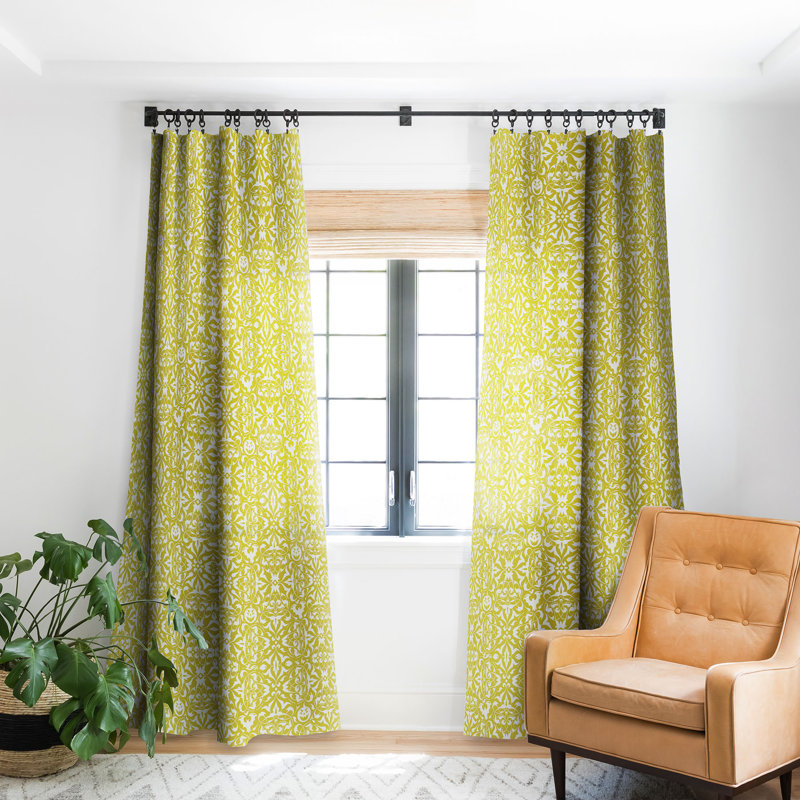 Heather Dutton Gothique Glow 1pc Blackout Window Curtain Panel